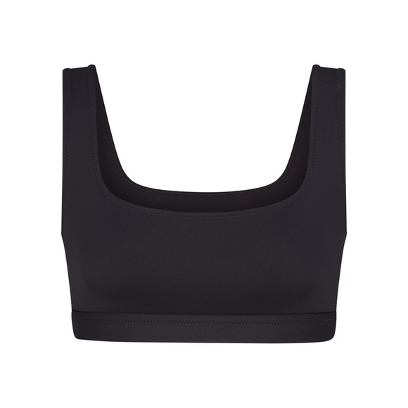 NWT Skims Recycled Swim Tank Bikini Top Onyx S - Picture 1 of 5